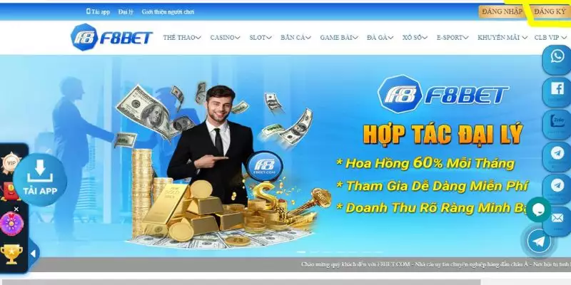 Các bước đăng ký để trở thành hội viên tại F8BET 