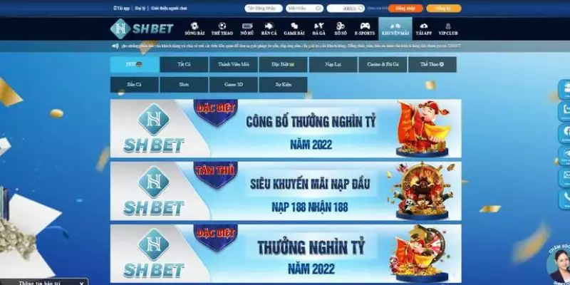 Giao diện đơn giản tại nhà cái SHBET