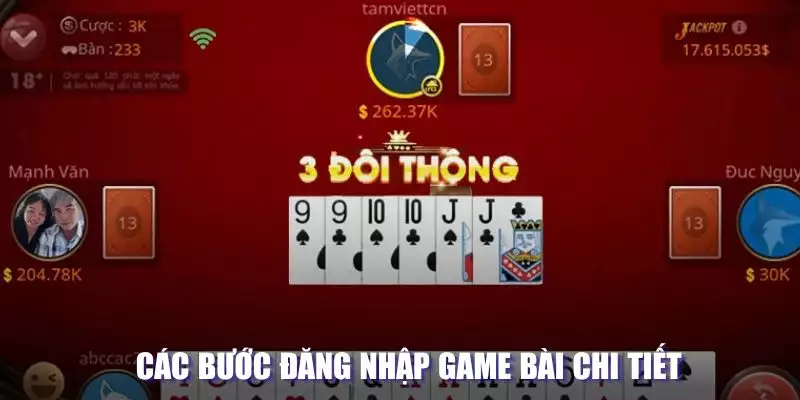 Các bước đăng nhập game bài chi tiết